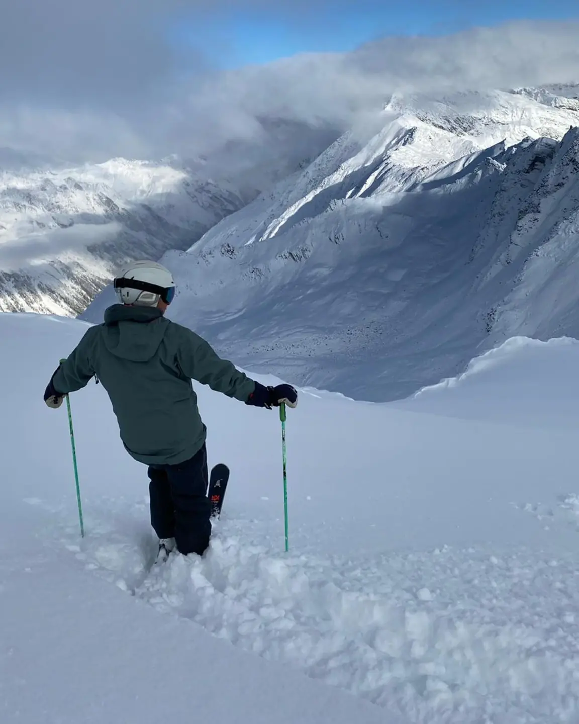 Freerider im Tiefschnee