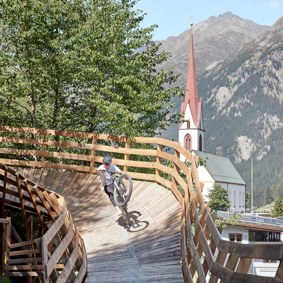 Mountain bike action
