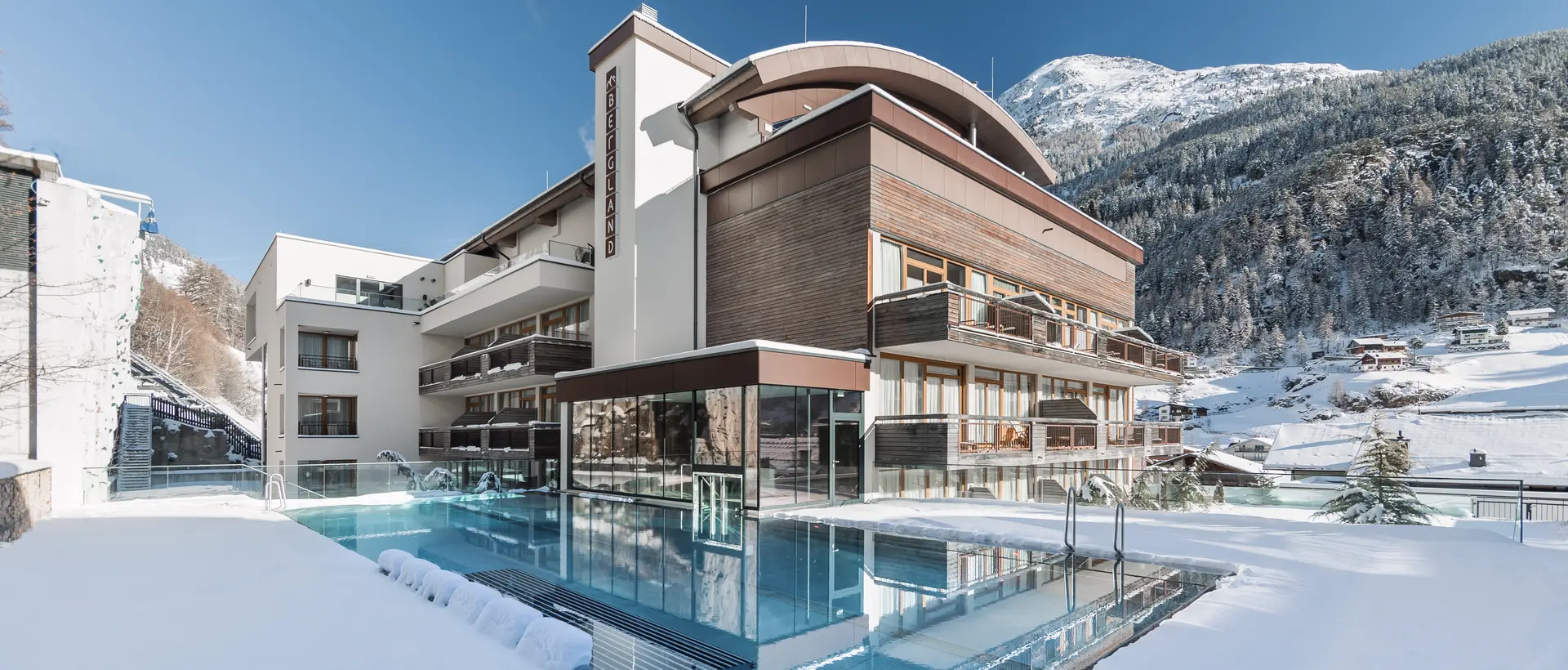 hotel Bergland Sölden in winter