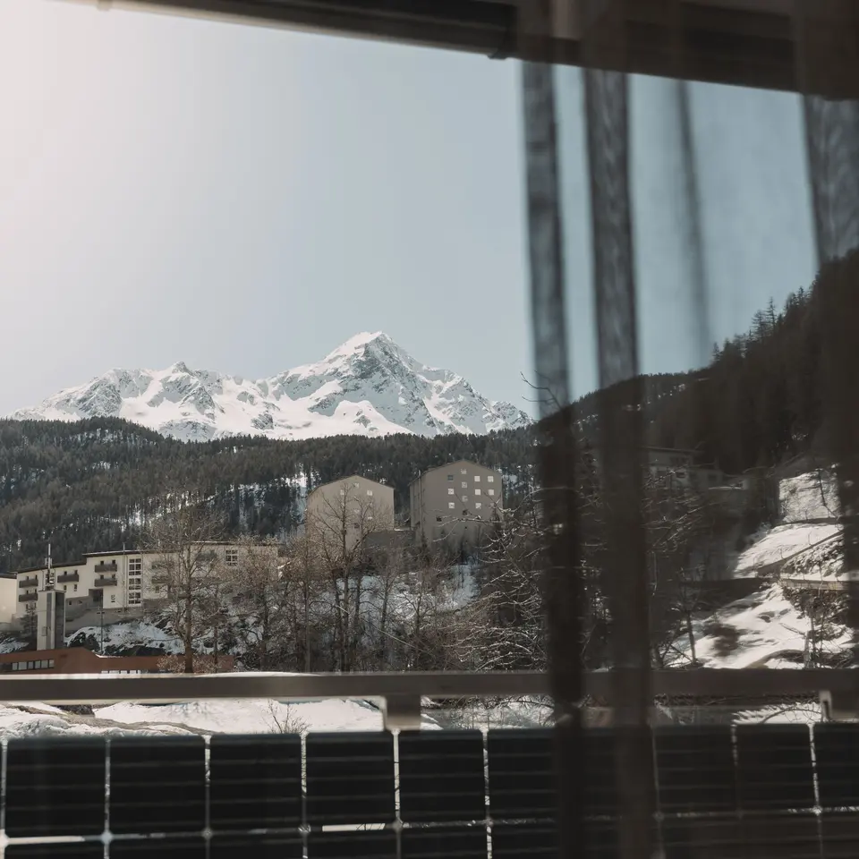 Aussicht Mitarbeiterwohnung Hotel Sölden