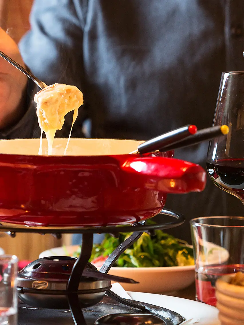 fondue at the gourmet hotel Tyrol