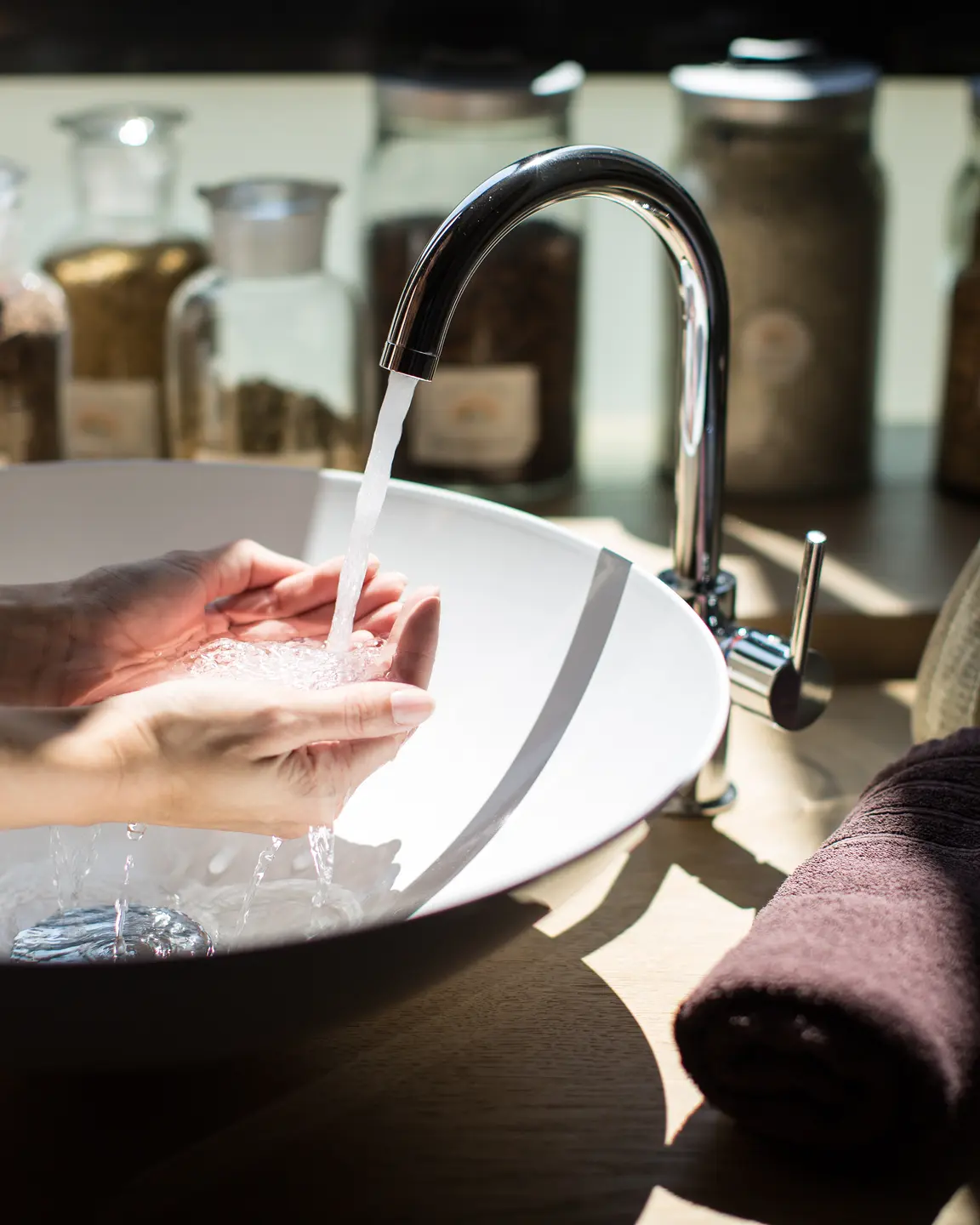 Bergquellwasser im Designhotel Bergland
