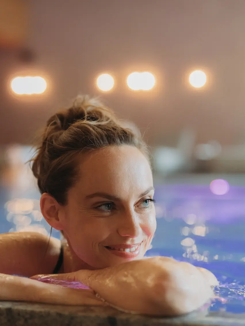 relax in the indoor pool