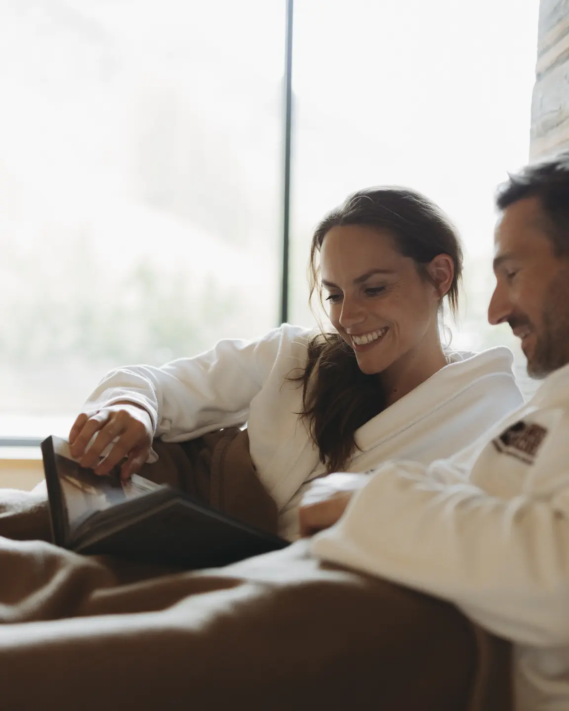 couple in the relaxation room