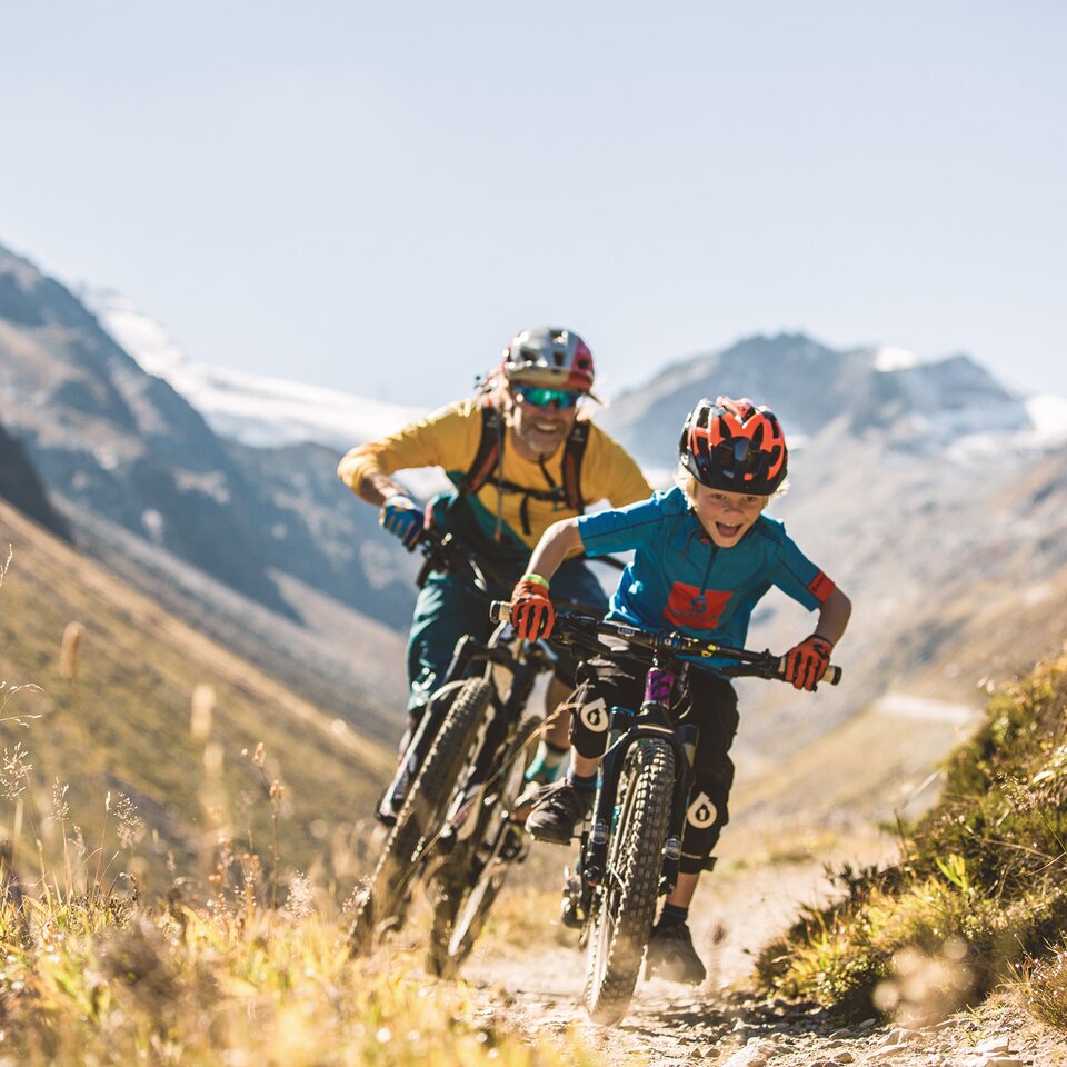 father-son bike tour Ötztal valley