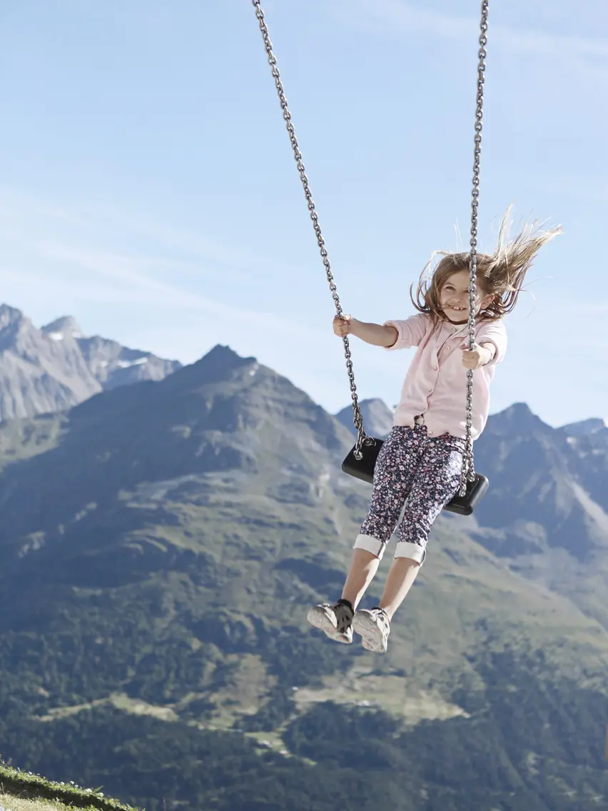 child on summer holiday in Sölden