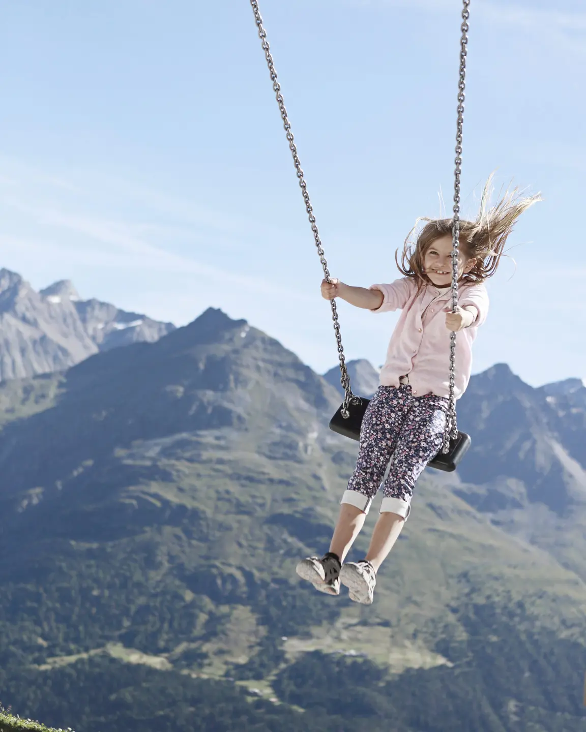 Kind im Sommerurlaub in Sölden