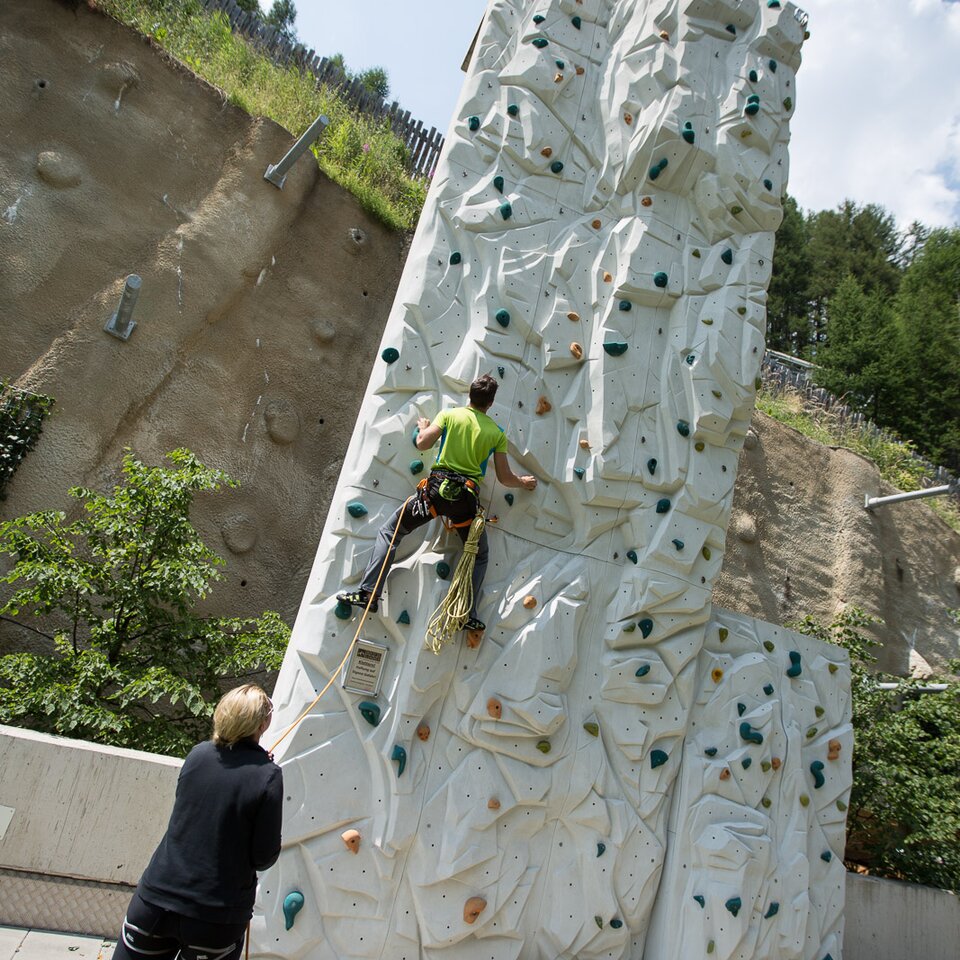 climbing wall in the Ötztal valley