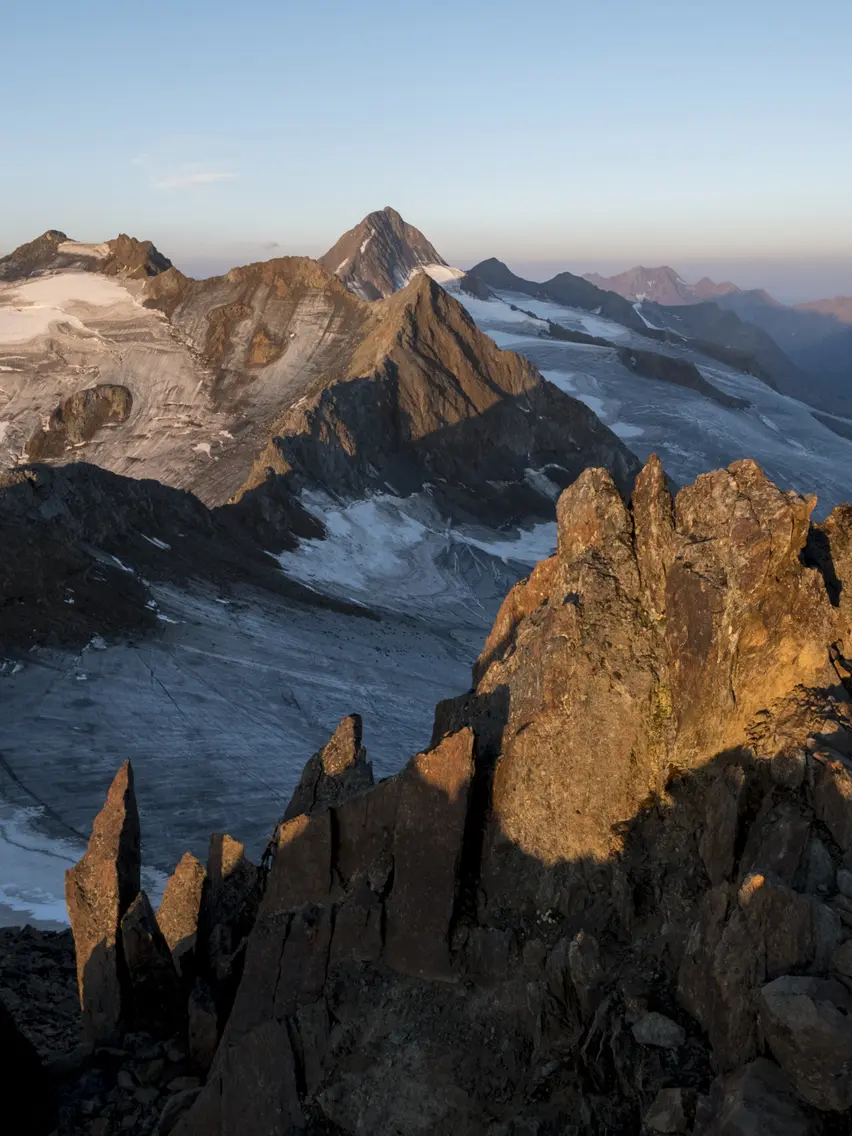 Ötztal mountains in the summer