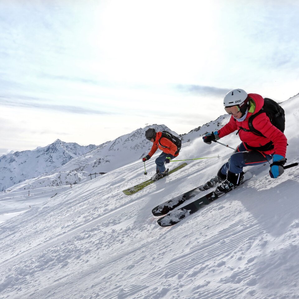skiing in the Ötztal valley