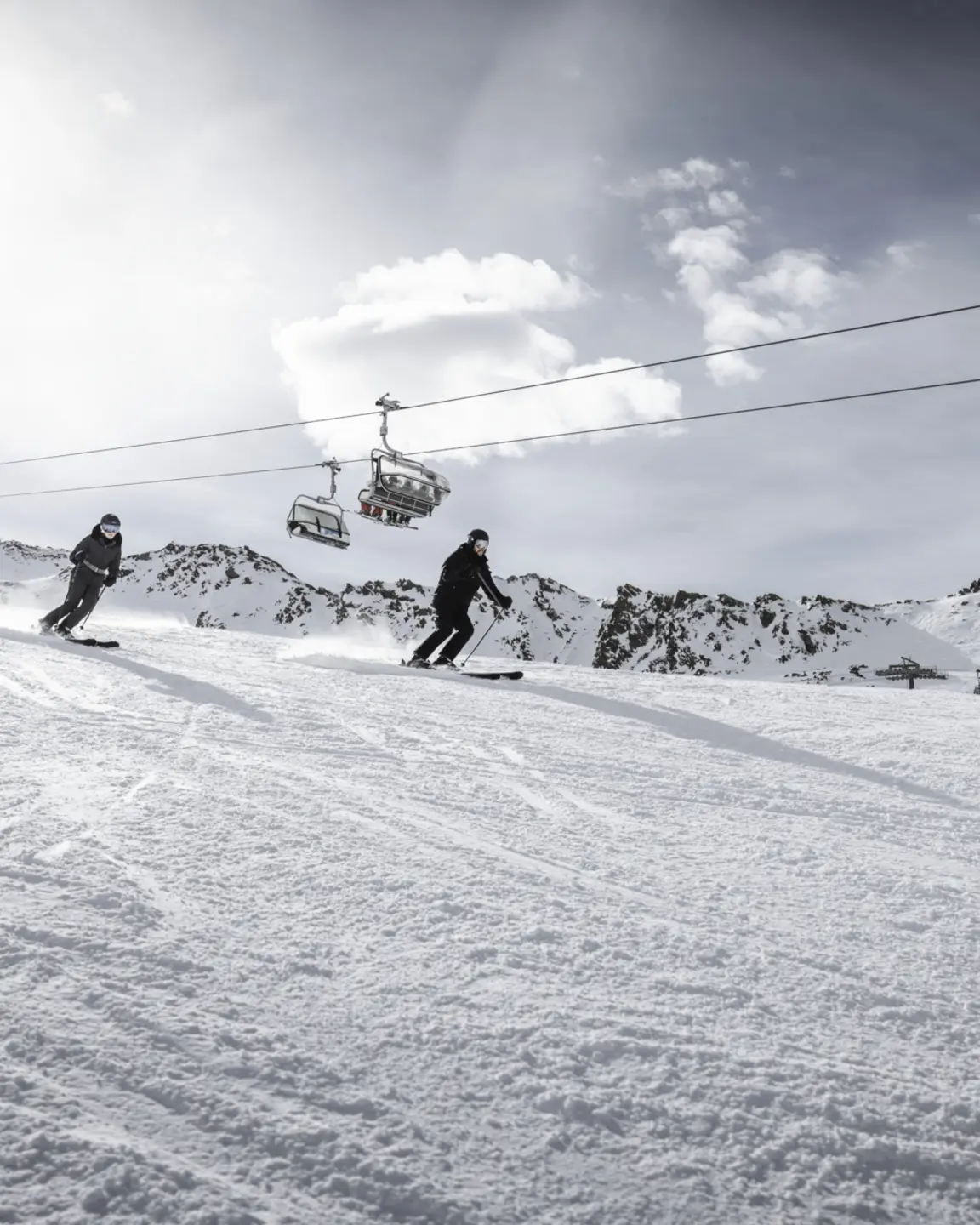 skiing in Sölden