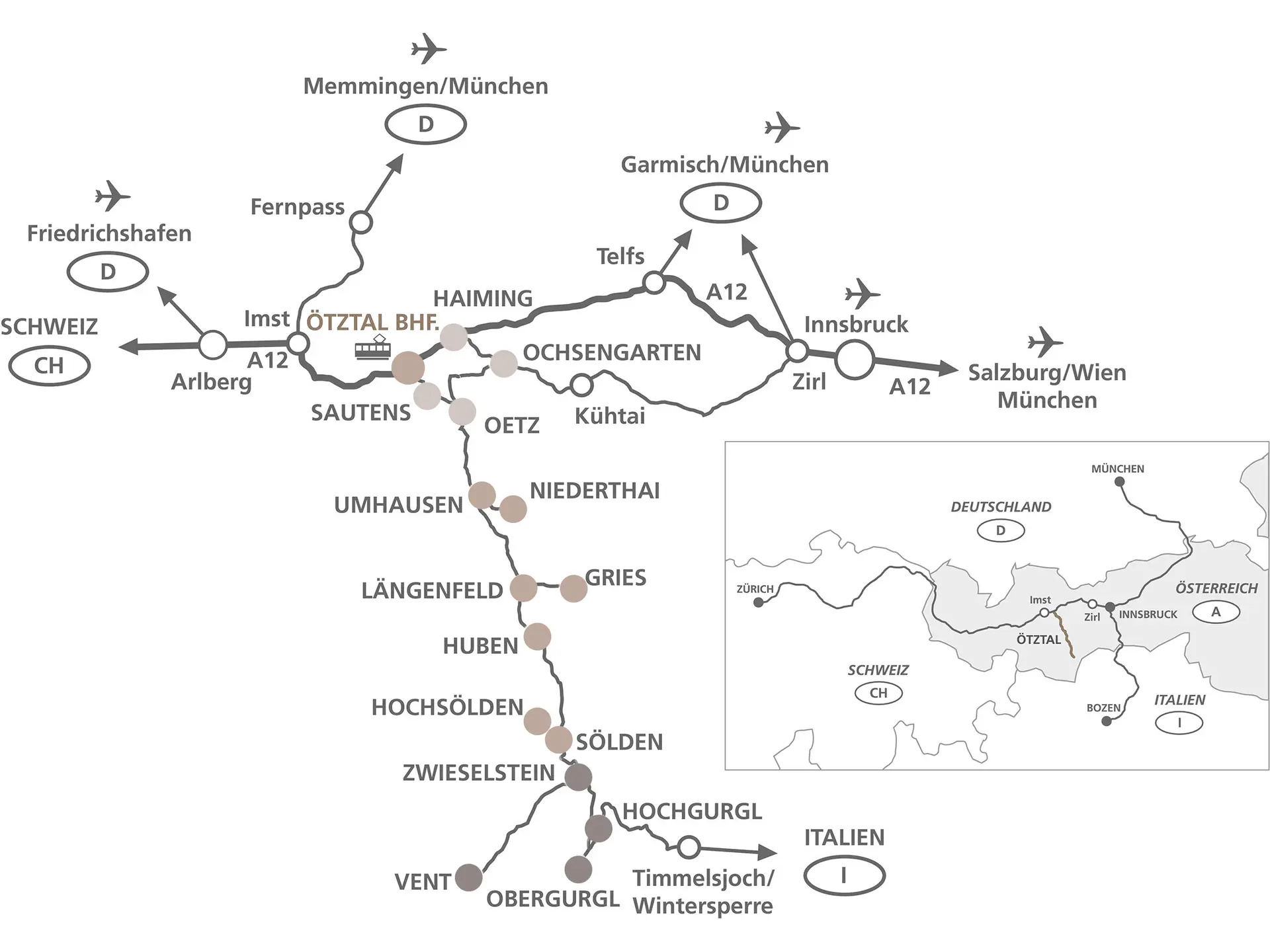 travel plan hotel Bergland Sölden